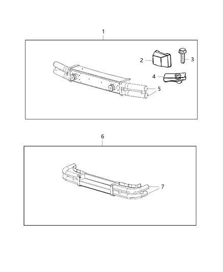 2015 Jeep Wrangler Bumper Kit - Tubular Diagram