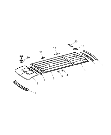 2007 Dodge Sprinter 2500 Bracket Diagram for 68009795AA