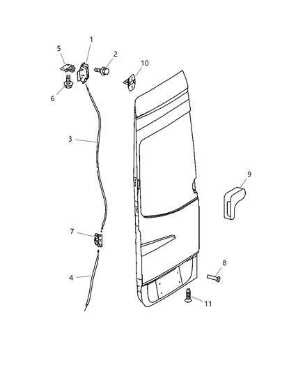 2008 Dodge Sprinter 3500 Cable Diagram for 68006473AA