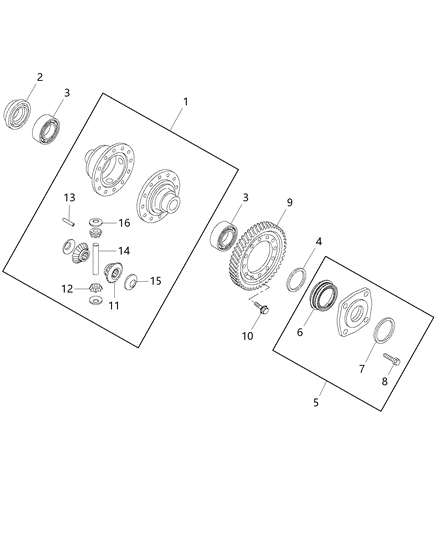 2017 Ram ProMaster 2500 Differential Diagram