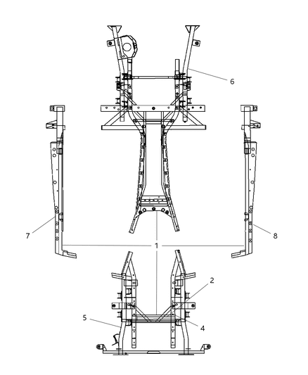 2005 Dodge Viper Frame-Rocker Diagram for 5166496AA