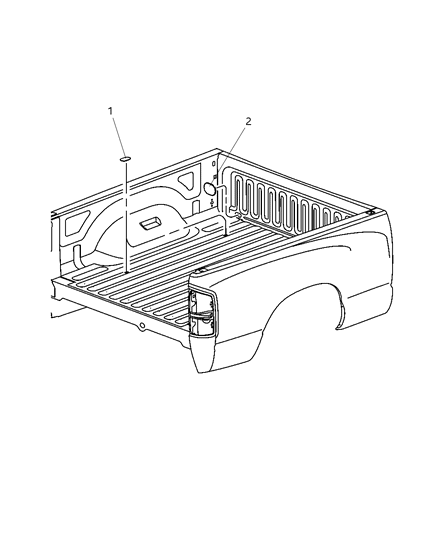 2011 Ram 2500 Pick-Up Box Plugs Diagram