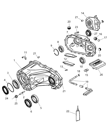 2008 Jeep Liberty Module-Transfer Case Control Diagram for 56029534AA