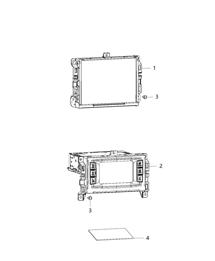 2016 Chrysler 200 Multi Media Diagram for 68237069AC