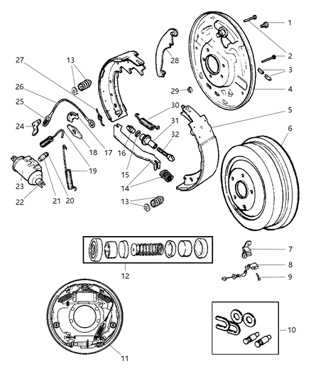 2004 Jeep Wrangler Nut Diagram for 6034988