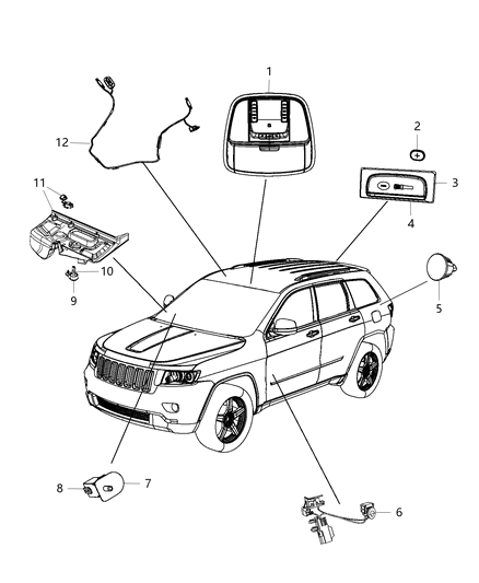 2015 Jeep Grand Cherokee Wiring-Jumper Diagram for 68217447AA