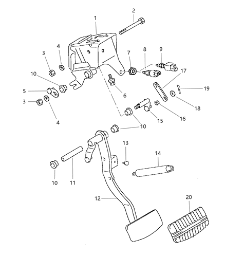 1999 Dodge Avenger RETAINER-Brake Diagram for MR390402