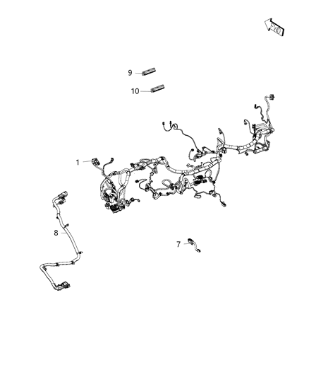 2017 Chrysler 300 Wiring-Instrument Panel Diagram for 68305142AC