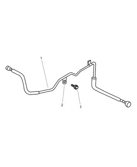 1999 Jeep Grand Cherokee Fuel Lines, Front Diagram 1