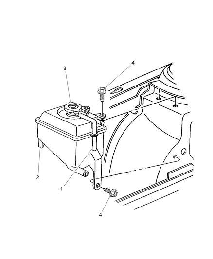 1997 Chrysler Concorde Coolant Recovery System Diagram