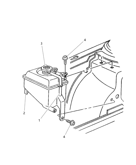 1997 Dodge Intrepid Coolant Recovery System Diagram