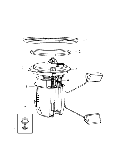 2009 Chrysler Sebring Fuel Pump Module Diagram