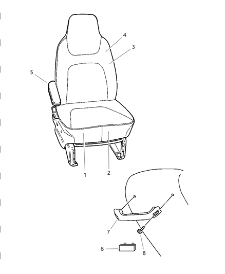 1999 Dodge Grand Caravan Front Seat Diagram 1