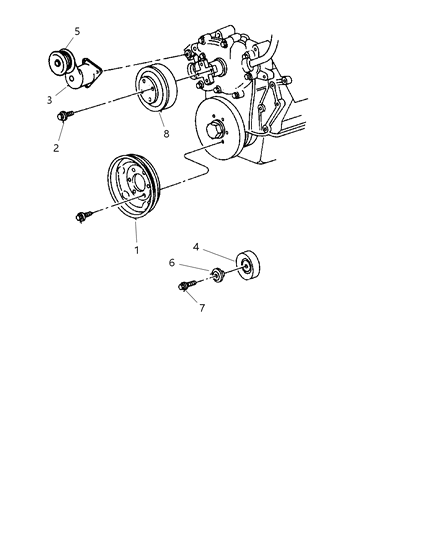 1997 Dodge Ram Van Drive Pulleys Diagram