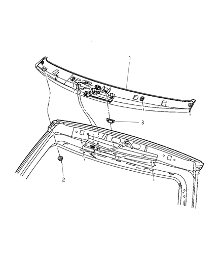 2006 Chrysler Pacifica Spoiler Diagram