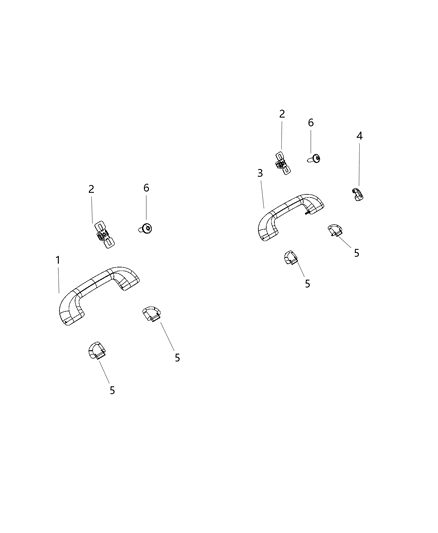 2020 Jeep Cherokee Coat Hooks And Pull Handles Diagram