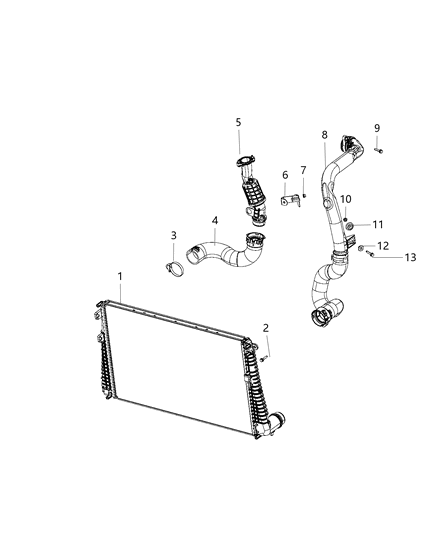 2020 Jeep Compass Charge Air Cooler Diagram 3