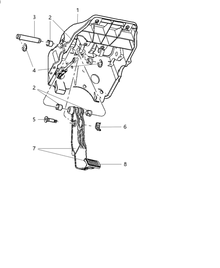 2010 Dodge Ram 3500 Cab Chassis Clutch Pedal Diagram