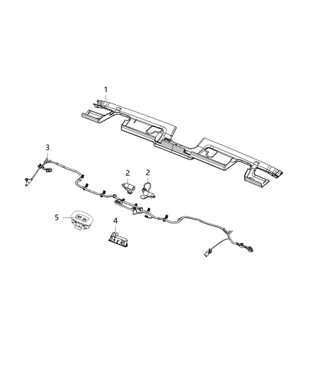 2020 Jeep Wrangler Switches - Body Diagram