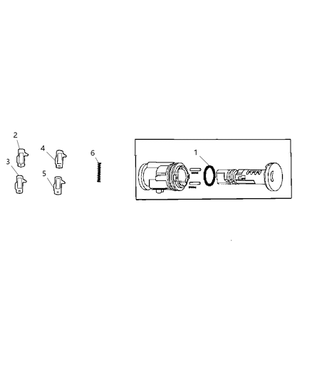 2008 Dodge Dakota Ignition Lock Cylinder Diagram