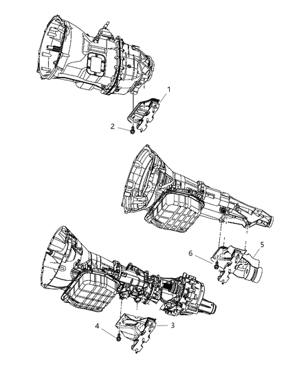 2006 Dodge Ram 3500 Transmission Mounts Diagram 2