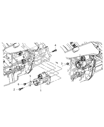 2005 Dodge Neon Starter Diagram 2