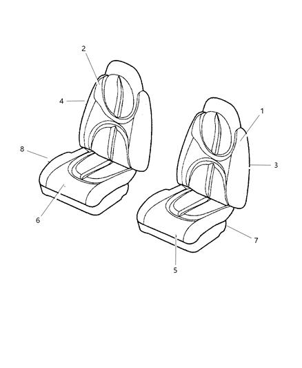 2000 Dodge Durango Front Seat Diagram 3