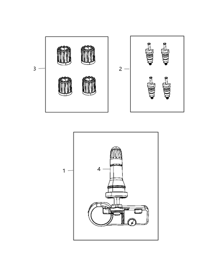 2014 Dodge Dart Valve Kit Diagram for 68193587AB