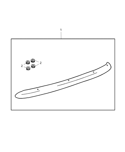 2004 Jeep Liberty Deflector Kit - Air Front Diagram