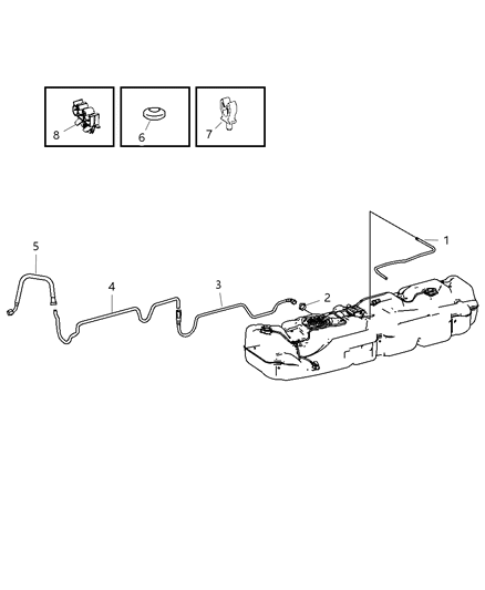 2007 Dodge Sprinter 2500 Tube-Fuel Supply Diagram for 68013495AA