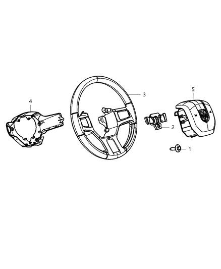 2012 Ram 3500 Steering Wheel Assembly Diagram