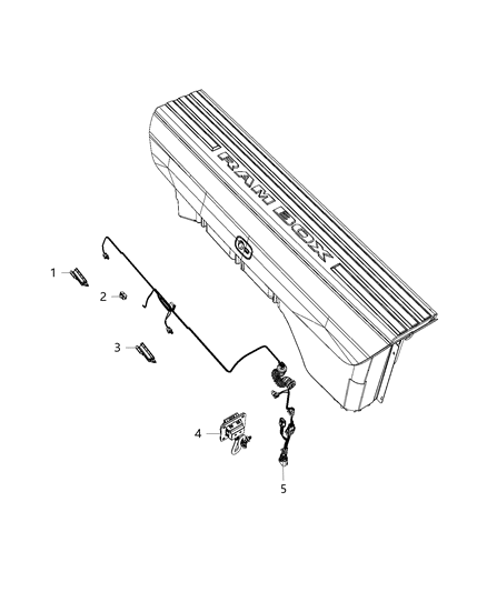 2020 Ram 1500 Switch-Cargo Lamp Diagram for 68381558AA