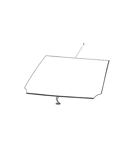 2020 Jeep Compass Windshield Diagram for 55112784AE