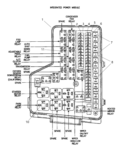 2010 Dodge Ram 4500 Power Distribution Center Diagram