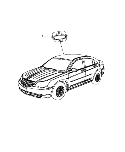 2010 Chrysler Sebring Modules Overhead Diagram