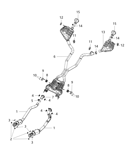 2020 Jeep Grand Cherokee Exhaust System Diagram 4
