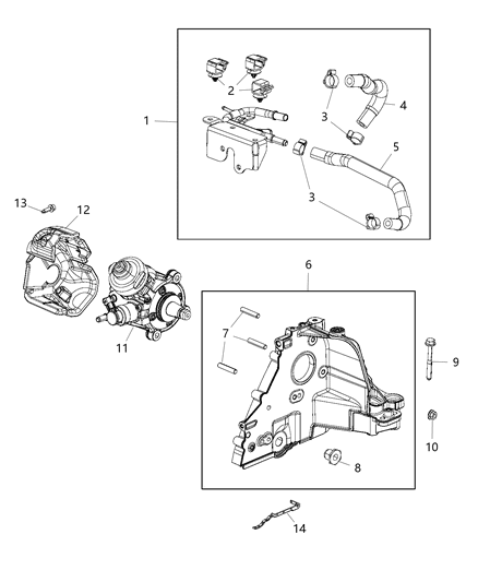 2021 Jeep Wrangler Bracket-Alternator Diagram for 68417946AA