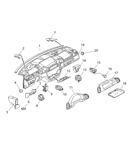 2003 Dodge Sprinter 2500 Instrument Panel Diagram