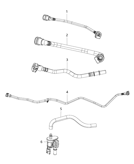 2017 Chrysler Pacifica Tube-Fuel Vapor Diagram for 68241500AB