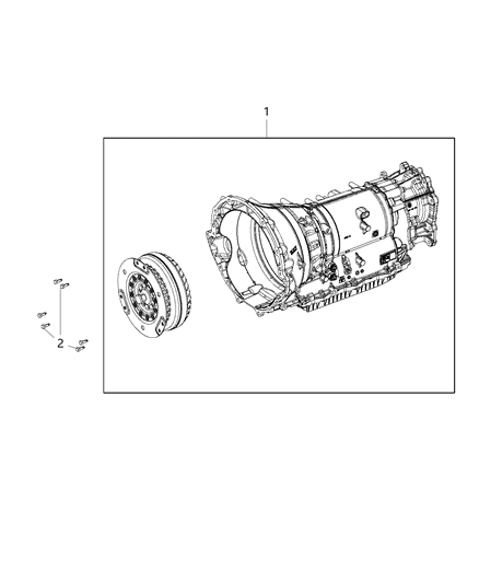 2019 Ram 2500 Transmission / Transaxle Assembly Diagram 1