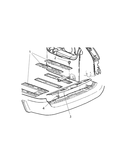 2005 Dodge Caravan Cargo Organizer Diagram