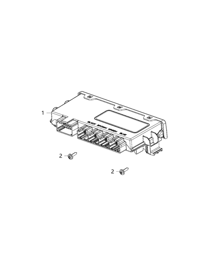 2018 Dodge Charger Module, Vehicle Systems Interface Diagram