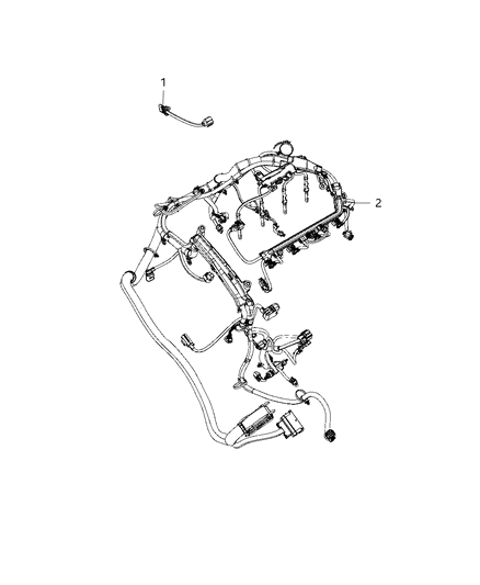 2019 Jeep Wrangler Wiring, Engine Diagram 1