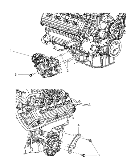 2009 Chrysler 300 Front & Rear Axle Assembly Diagram 2