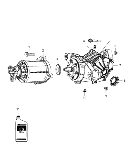 2011 Dodge Journey Axle Assembly Diagram
