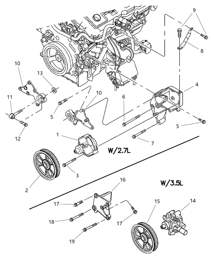 2002 Chrysler Concorde Bolt Diagram for 6101234