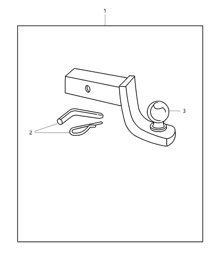 2008 Dodge Ram 1500 Adapter Kit - Ball Mount Diagram