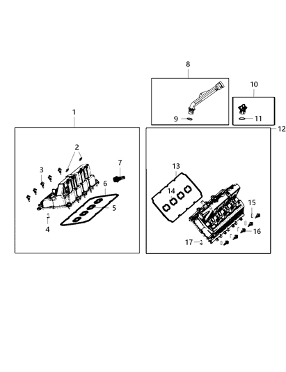 2021 Ram 1500 Cover-Cylinder Head Diagram for 53011258AC