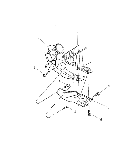 2005 Chrysler PT Cruiser Structural Collar Diagram 1