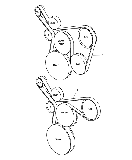 Drive Belts - 2002 Jeep Wrangler